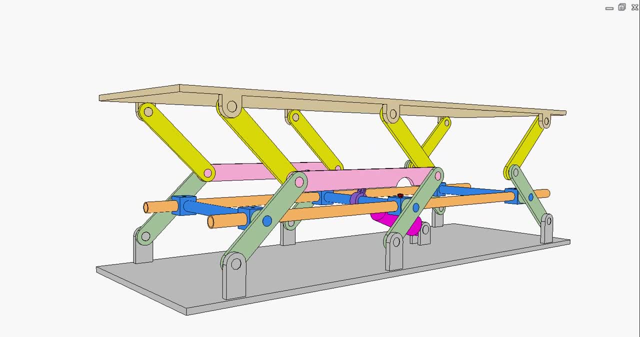 0003 - Lift of double parallelogram mechanism 2c