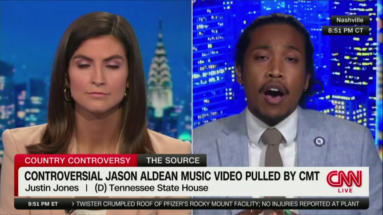 CNNs Kaitlan Collins and Justin Jones on Jason Aldean 'Try That In A Small Town' Lynching Connection