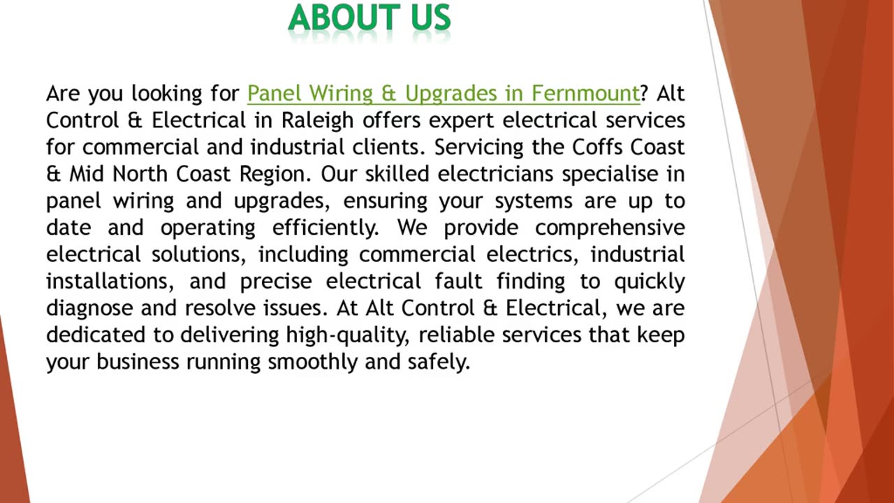 Are you looking for Panel Wiring & Upgrades in Fernmount?