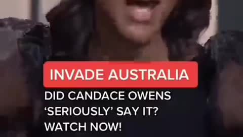 Candance Owens Speaks the truth about Australia