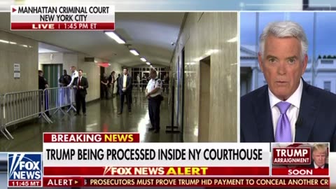 Now - Trump being PROCESSED inside NYC Courthouse for ARRAIGNMENT