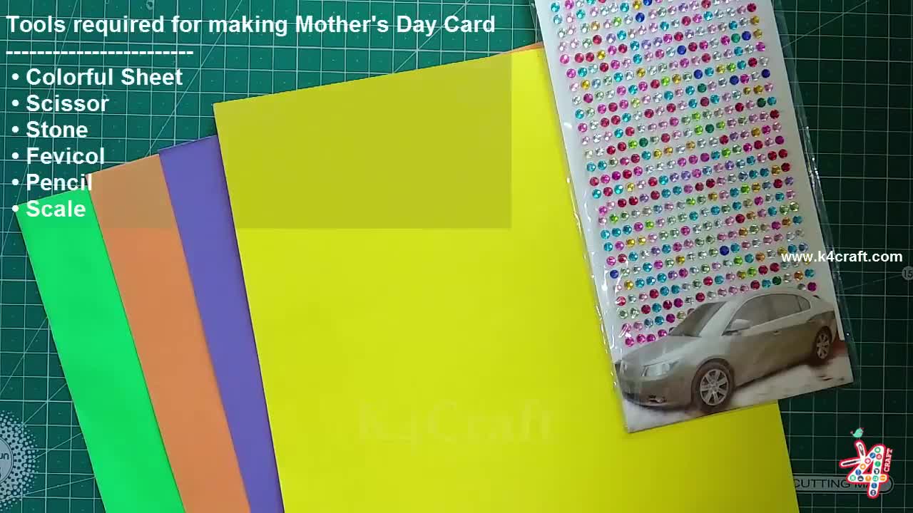 Easy mother's day card craft activity for kids