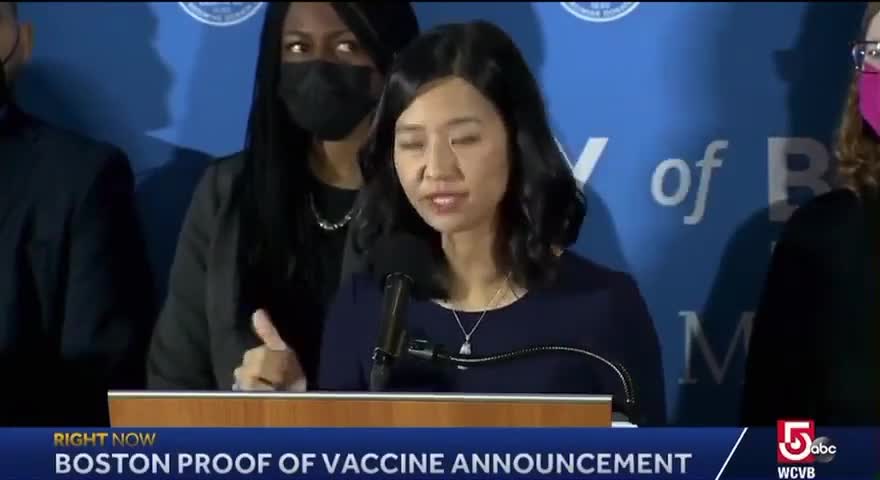 Mayor Wu: Unvaccinated Will Now Be Banned from Boston’ Restaurants, Gyms, Theaters