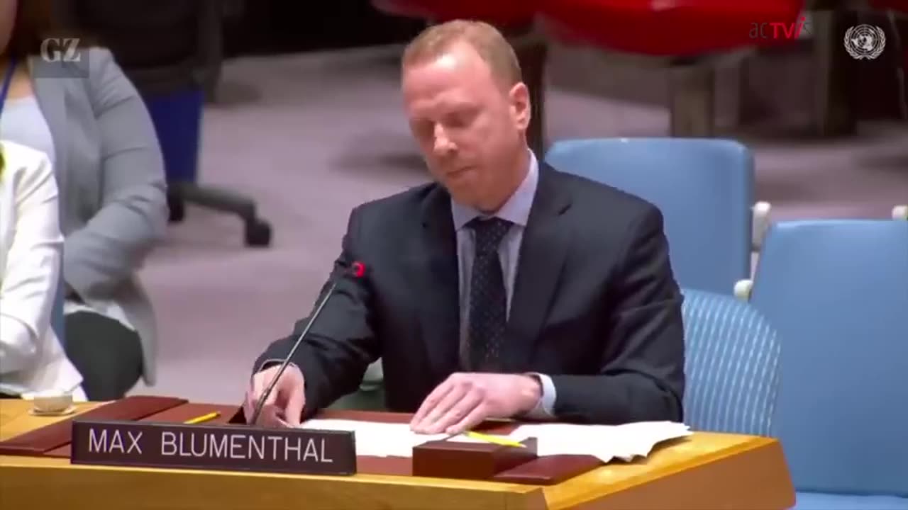 Max Blumenthal vor dem UN-Sicherheitsrat zur Ukraine-Hilfe