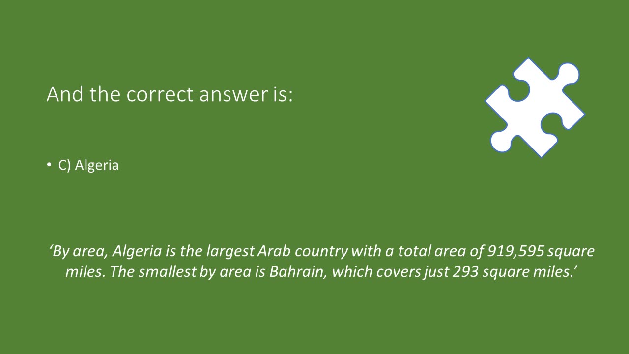 123C Knowledge Hour - Arab World II