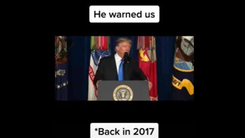 FLASHBACK: Trump talking about how a full withdraw from Afghanistan would have consequences