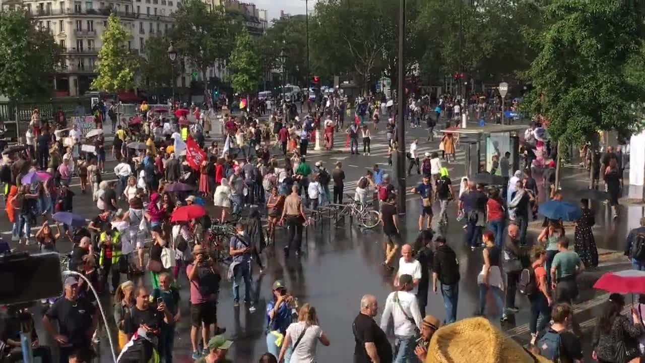 France: Massive Vaccine Passport Protests Sept. 4, 2021