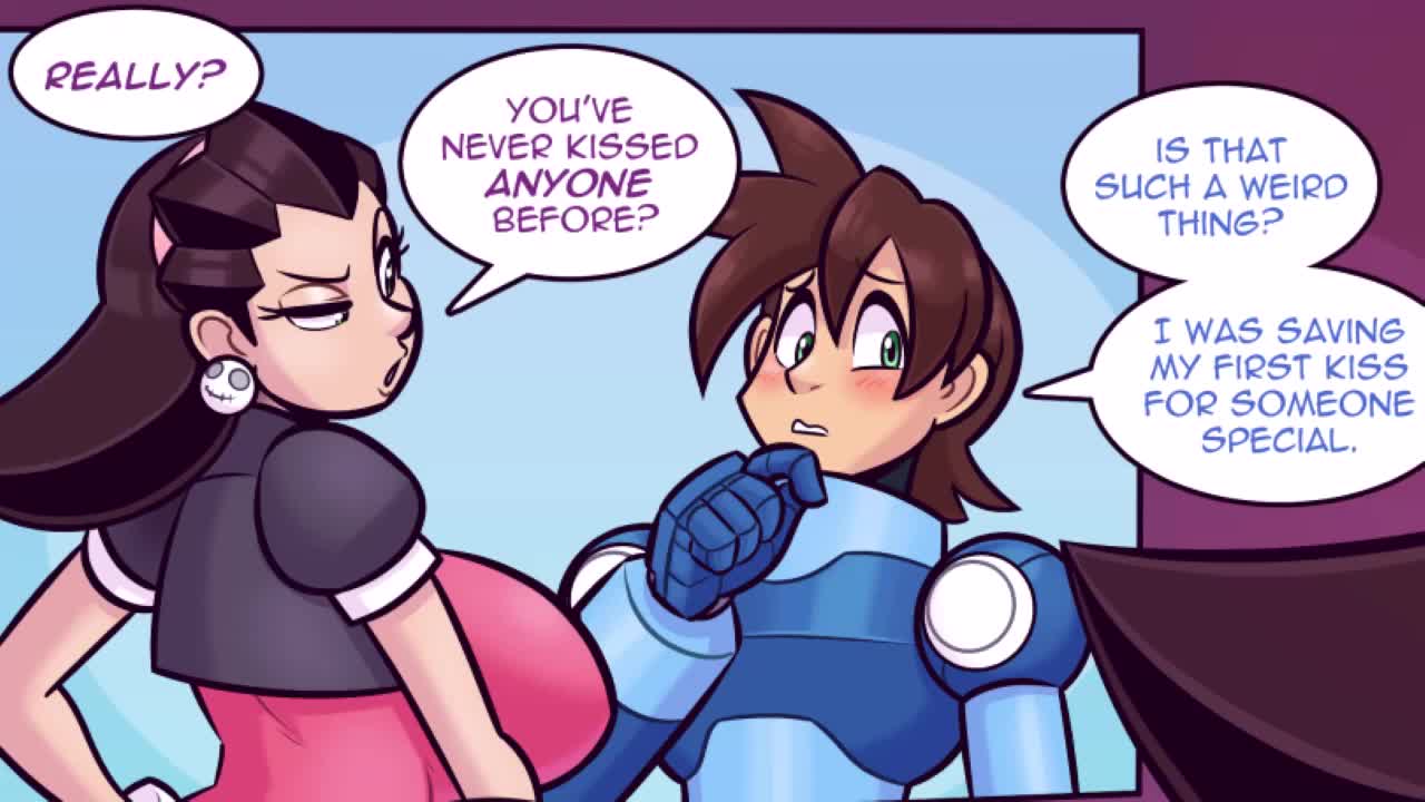 Pucker up Mega Man