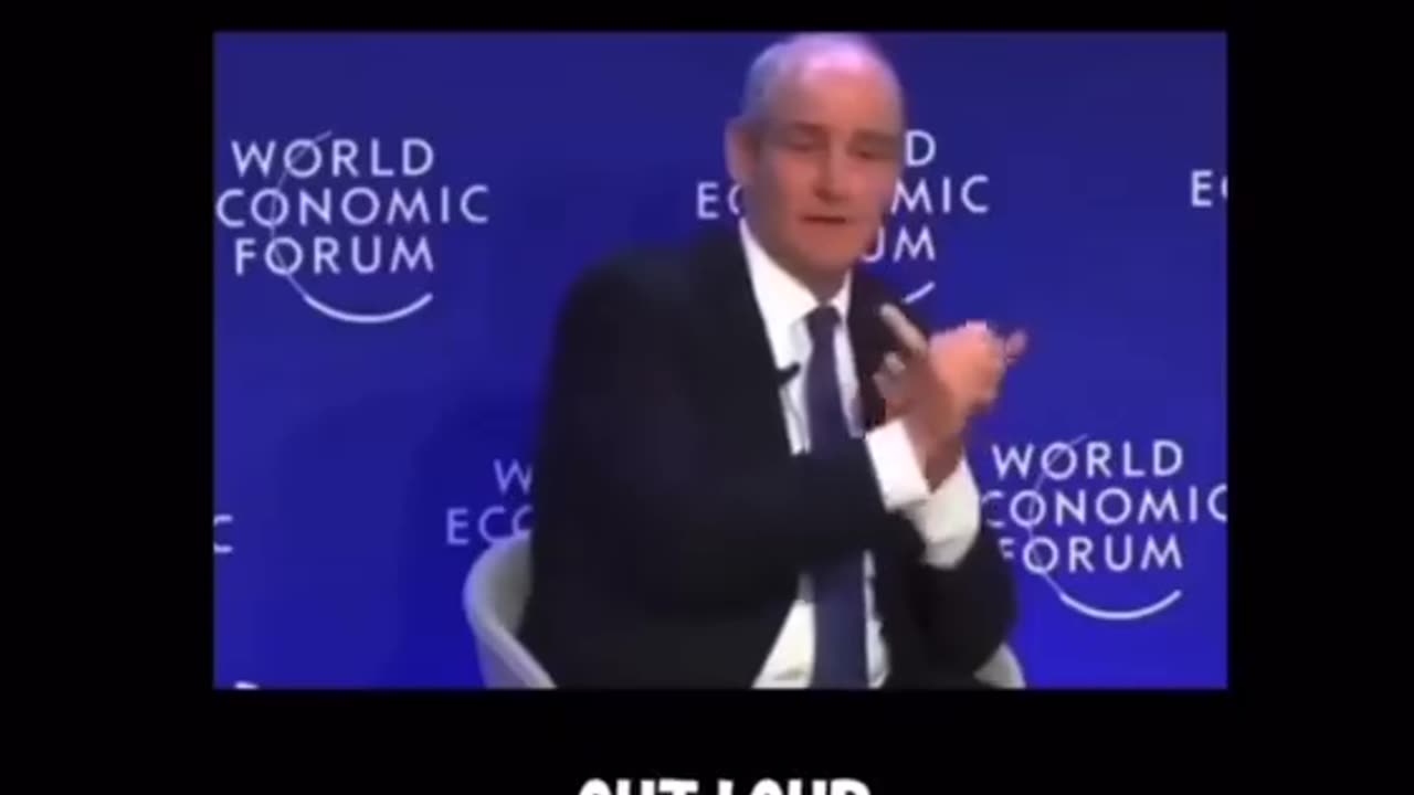 The WEF accidentally say...