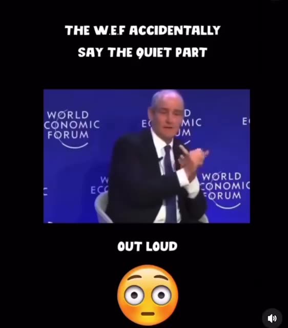 The WEF accidentally say...