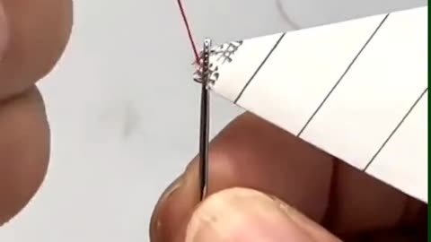 How to insert thread into needle