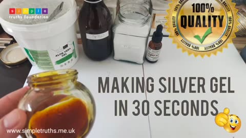 Making a silver gel in 30 seconds