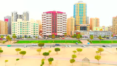 KUWAIT SALMIYA BEACH - DRONE FOOTAGE FROM DJI MAVIC AIR