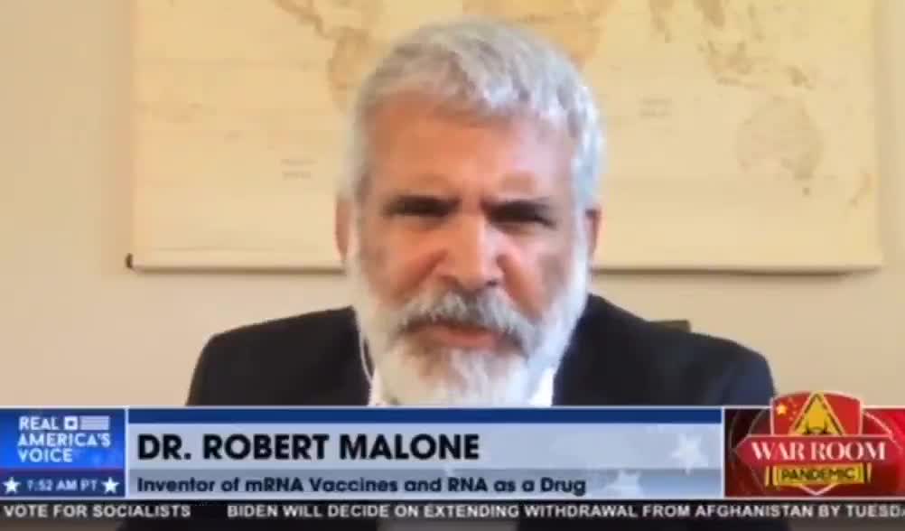 Dr. Malone inventor of mRNA vaccines