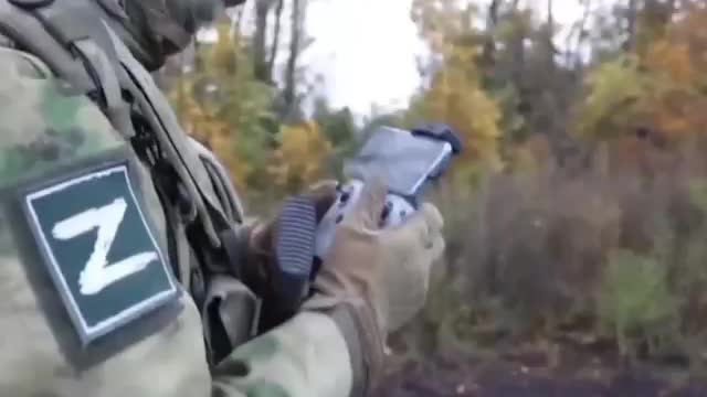 The reconnaissance of the Western Military District, performing tasks in the zone