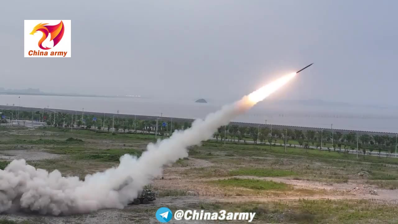 Chinese Military drone and MLRS