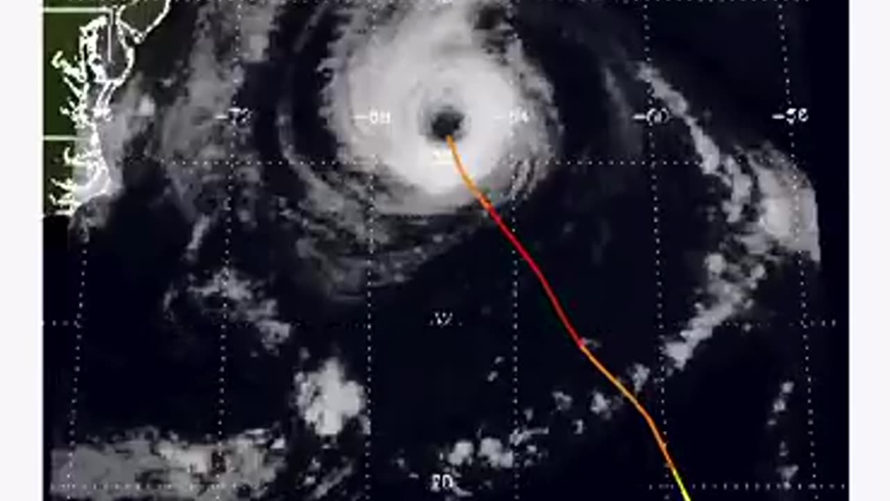 Hurricane Erin - Sept 1 - Sept 13, 2001 - Animation of the Path