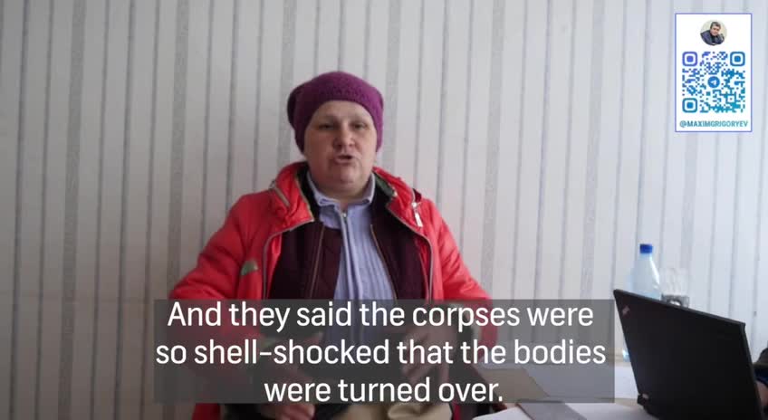 Anna , tells the Ukrainian military was hiding behind civilians.