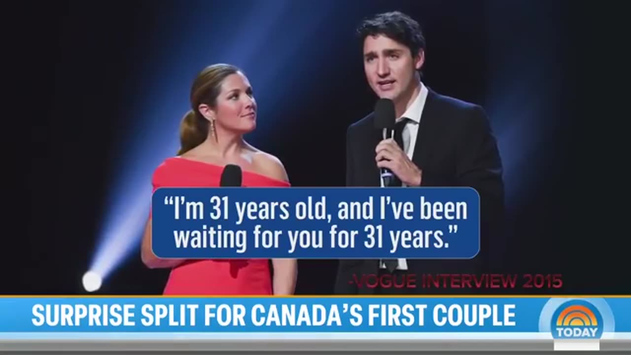 Justin trudeau left his wife