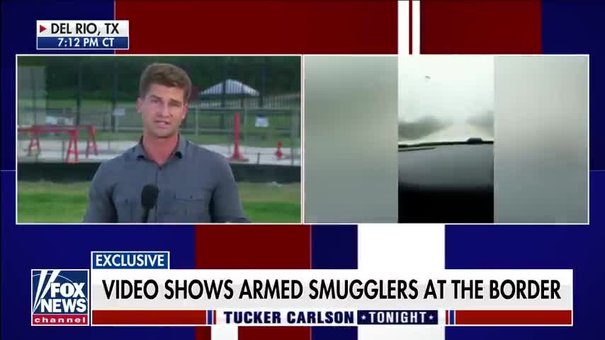 Exclusive video of armed smugglers at the border on 'Tucker Carlson Tonight'