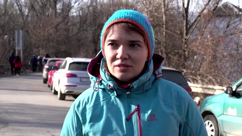 'We are really scared': Ukrainians flee war at home