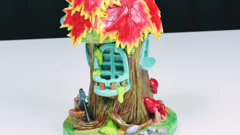 Make your own fairy house using jar - paper clay tutorial -