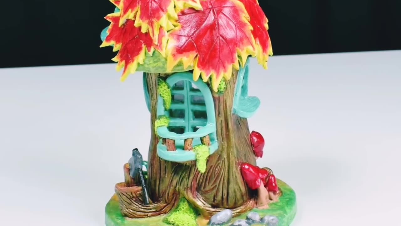 Make your own fairy house using jar - paper clay tutorial -