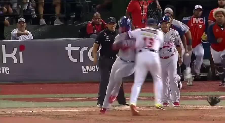 WILD... Ex-Met Clotheslines Player After Home Run At Winter League