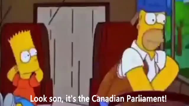 Simpsons trucker convoy, Trudeau hiding