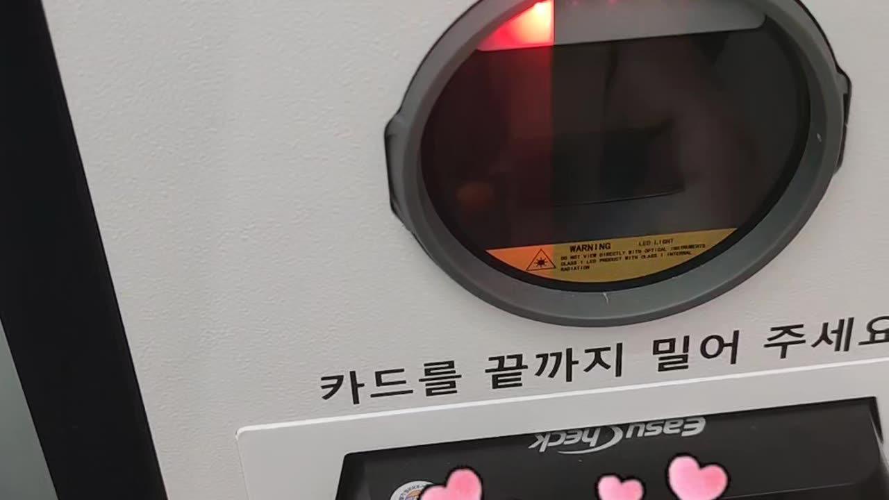 Paying at a Self-Service Kiosk in Korea