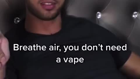 Andrew Tate talks about vaping