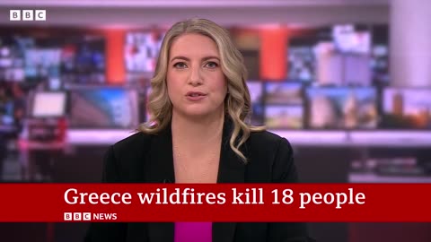 How fast are the Greece wildfires spreading in Avantas? - BBC News