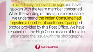 Australia Post slammed for unauthorised sign targeting Indian customers 9 News Australia