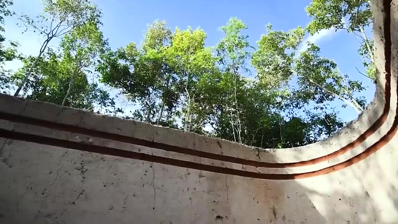 Grass Roof And A Swimming