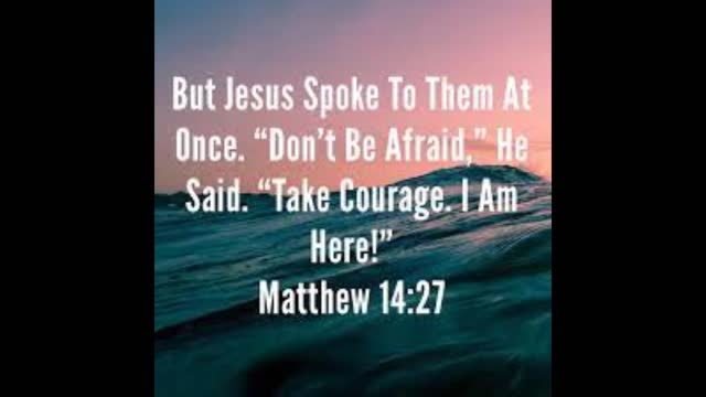 During these turbulent days, do not be afraid! He is with you. 😊 August 26, 2021