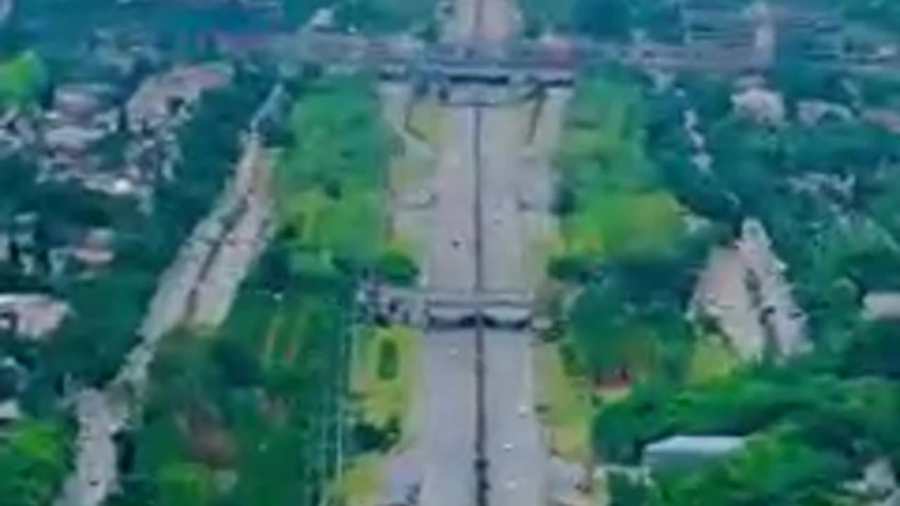 Pakistan capital Islamabad view from the top of mountain