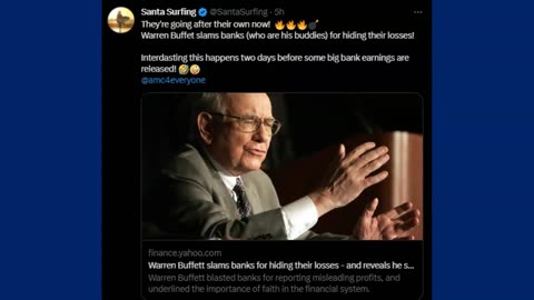 4/12/2023 - Buffet slams banks! Bragg oopsie again! Biden weaponizes DOJ! Dems want Assange Free!