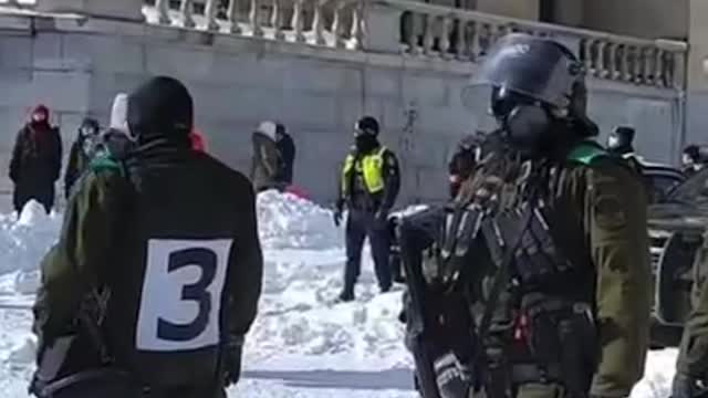 Tactical and riot units have arrived in Ottawa