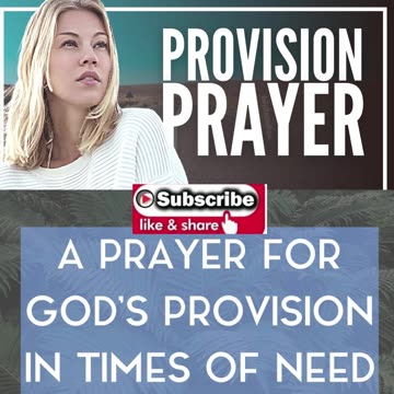 Morning Prayer for God's' Provision #shorts #godslove #jesus #blessed #grace #mercy #faith #love