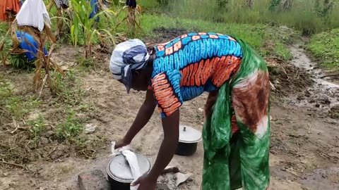 African Village Girl's Life__Village food__Breakfast