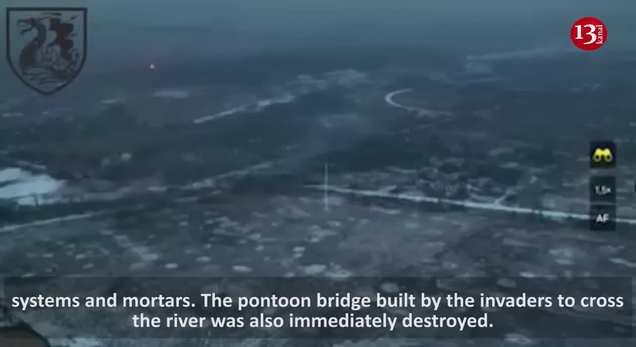 Russians met with artillery after crossing the river and attacking with equipment and infantry