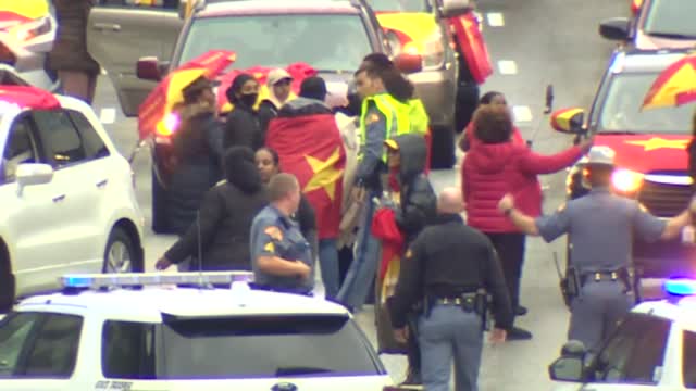 Activists block Washington state freeway to protest war in Ethiopia