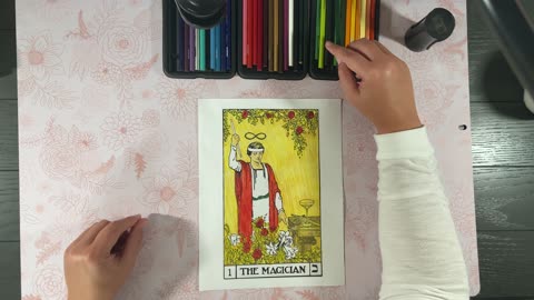 Coloring the Tarot - The Magician - ASMR and Meditation