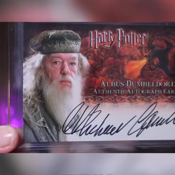 Unboxing and Review Michael Gambon Autograph Card #wizardingworld #albusdumbledore #dumbledore