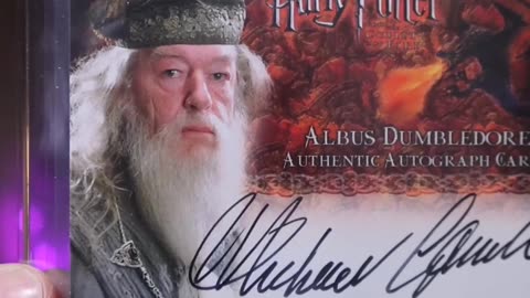 Unboxing and Review Michael Gambon Autograph Card #wizardingworld #albusdumbledore #dumbledore