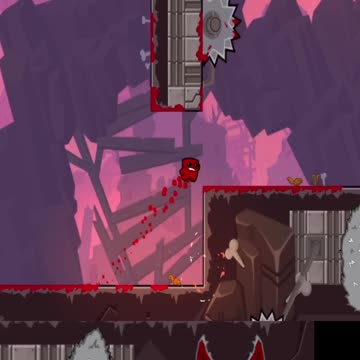 Siguen las aventuras en el nivel de cuchillas giratorias #supermeatboyforever