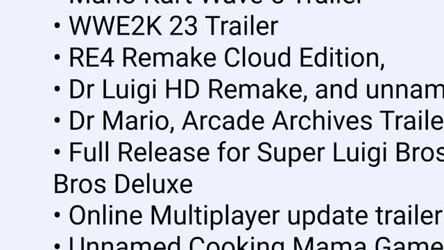 Nintendo direct leak 15th or 17th leak