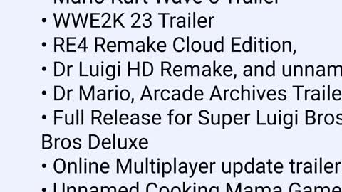 Nintendo direct leak 15th or 17th leak