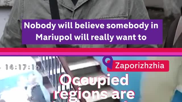Ukrainians react to 'sham"referendums