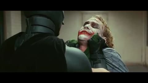 Batman interrogates the Joker